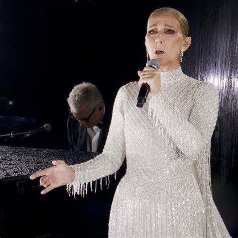 celine dion dior|celine dion olympics 2024 dress.